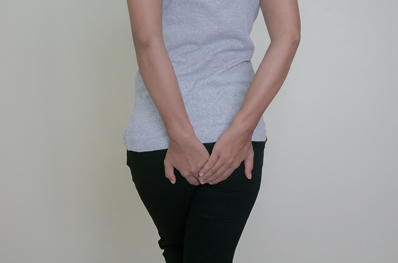 A woman in need of a haemorrhoidectomy